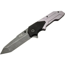 Epilons Lounge Fox A9 Gri Tanto Kamp Çakı 21CM- Yarı Otomatik, Kemerlikli