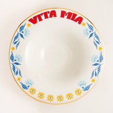 Zsa Zsa Zsu Lublın Porselen Makarna Tabağı 30 Cm Mavi