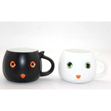 Epilons Porselen Kedili Kupa Bardak