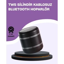 Epilons Silindir Tasarım Mini Bluetooth Hoparlör 10M Çekim Güçlü Bas Mikrofonlu