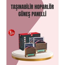 Epilons Solar Panel Şarjlı Taşınabilir Radyo Bluetooth Hoparlör Müzik Kutusu