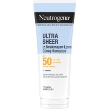 Neutrogena Ultra Sheer Nemlendirici Güneş Koruyucu Losyon SPF50, 200 ml