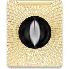 Cigarloong Kare Sprial Desen Metal Puro V Kesici Gold