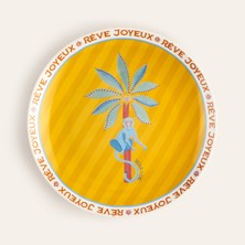 Zsa Zsa Zsu Luohu Porselen Pasta Tabağı 21 Cm Renkli