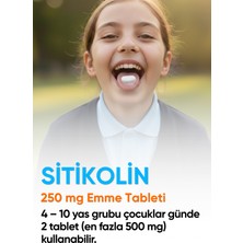 Custom Supplements® 250 Mg Sitikolin Emme Tableti (60 Tablet)