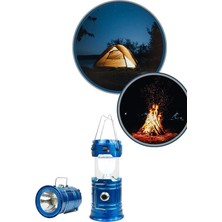 Epilons Büyük Boy Güneş Enerjili Kamp Feneri Işıldak Lamba USB Şarjlı