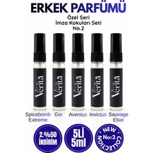 La Mia Verita Parfüm Deneme Seti No:2 Erkek Parfümü Farklı Seçkin Kokulardan Oluşan Edp 5 ml x 5 Adet