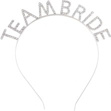 Epilons Gümüş Kaplama Kristal Taşlı Team Bride Taç
