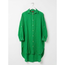 See More Italyan Keten Tunik Gömlek Kimono