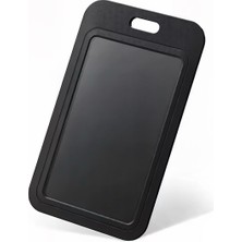 Stormistoretr Premium Siyah Dikey Kartı Kılıfı Yaka Kartı Kart Koruyucu