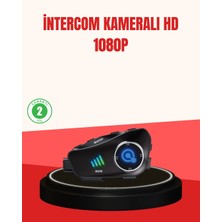 Epilons Q28 Kameralı Motosiklet Kask Kulaklık Bluetooth 5.3 Su Geçirmez 1080P Hd