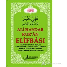 Fetih Yayınları Ali Haydar Kuran Elifbası Ciltsiz 32 Sayfa Eğitim Düzeyi Namazda Okunan Dualar İçin