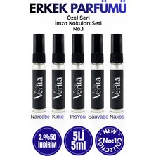 La Mia Verita Parfüm Deneme Seti No:1 Erkek Parfümü Farklı Seçkin Kokulardan Oluşan Edp 5 ml x 5 Adet