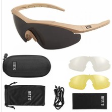 5.11 Tactical 3 Lensli Gözlük / Taktikal Gözlük / Bisiklet Gözlüğü / Airsoft Gözlüğü