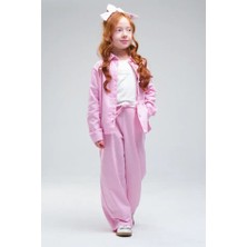 Loco Loco Kız  Çocuk 1048 Gabardin Gömlek - Pantolonlu Takım