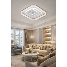 Lunox Avize Lumisquare Modern Kare LED Tavan Avizesi – Salon Oturma Odası Dekoratif Aydınlatma