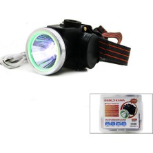 Elizmoda Şarjlı 60W Kafa Lambası Fener USB - Type-C Dijital 3-Kademe Işık Ayarı - Flaşör 2400MAH (5067)