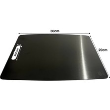 Elizmoda Paslanmaz Çelik Kesme Tahtası  20X30 cm Mutfak Sebze Et Kesme Tahtası Doğrama Tahtası Mutfak Aksesuarları (5067)