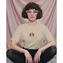 Muhtar Store Cavalier King Charles Köpek Baskılı Kadın Oversize Tişört – Minimal Cavalier Tasarım