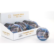 Elizmoda Taşlı Istanbul Tasarımı El Aynası Kalın Model 14