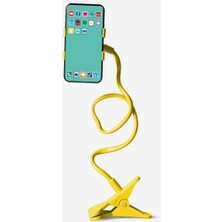 Elizmoda Sarı Renk Akrobat Telefon Tutucu Oynar Başlıklı