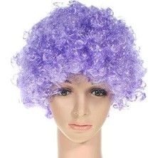 Elizmoda Mor Renkli Kıvırcık Peruk