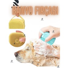 Romingo Şampuan Hazneli Köpek Kedi Yıkama Fırçası Köpük Veren Banyo Tarağı Pet Yıkama Fırçası