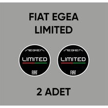 CRF Reklam Promosyon Matbaa Gerçek Metal Egea Cross Limited Italya Logo Amblem Arkası Yapışkanlı 5 cm 2 Adet