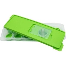 Epilons 12LI Kapaklı Yapışmaz Silikon Tabanlı Plastik Küp Buz Kalıbı