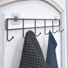 Elizmoda 6'lı Yapışkanlı Kapı Arkası Askı