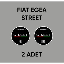 CRF Reklam Promosyon Matbaa Gerçek Metal Egea Cross Street Italya Logo Amblem Arkası Yapışkanlı 5 cm 2 Adet