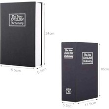 Epilons Büyük Boy Anahtarlı Kitap Görünümlü Gizli Kasa Çelik Kasa Altın Kasası