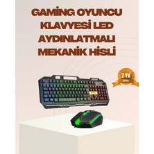 Epilons Mekanik LED Klavye Mouse Seti – Yüksek Tepki Ergonomi