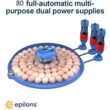 Epilons 80 Yumurta Kapasiteli Otomatik Çiftlik Kuluçka Makinesi : Yumurta, Bıldırcın, Civciv Kanatlılar