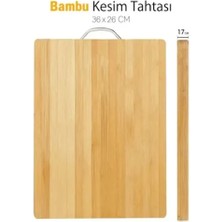 Epilons Metal Saplı Bambu Kesim Panosu