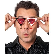 Epilons Siyah Beyaz Renk Martini Tasarımlı Parti Gözlüğü