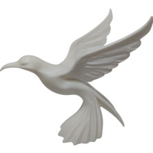 3dArt54 Soyut Kanatlı Kuş Figürü - Iskandinav Tarzı Modern Ev ve Ofis Aksesuarı, Özel Tasarım Hediyelik Obje