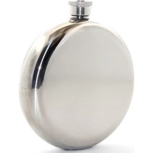 Epilons Paslanmaz Çelik Yuvarlak 8 Oz Tekli Matara Çelik Renk