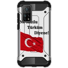 Egstech Xiaomi 10T - 10T Pro Kılıf Desenli Antishock Crash Kapak - Türk