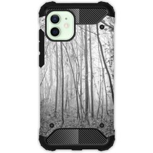 Egstech Apple iPhone 12 / 12 Pro Kılıf Army Tank Full Koruma Antishock - Korku Ormanı