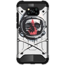 Egstech Xiaomi Poco X3 Pro - X3 Nfc Kılıf Desenli Antishock Crash Kapak - Iskeletter