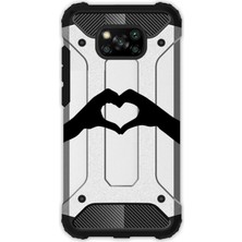 Egstech Xiaomi Poco X3 Pro - X3 Nfc Kılıf Desenli Antishock Crash Kapak - Seni Seviyorum