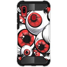 Egstech Samsung Galaxy A20 - A30 Kılıf Army Tank Full Koruma Antishock - Eyes
