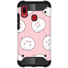 Egstech Samsung Galaxy A20 - A30 Kılıf Army Tank Full Koruma Antishock - Tombul Kuzular