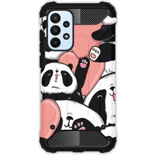 Egstech Samsung Galaxy A23 Kılıf Army Tank Full Koruma Antishock - Sevimli Panda