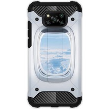 Egstech Xiaomi Poco X3 Nfc - X3 Pro Kılıf Army Tank Full Koruma Antishock - Uçak Pencere