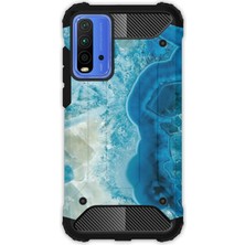 Egstech Xiaomi Redmi 9t / Poco M3 Kılıf Army Tank Full Koruma Antishock - Modern Ametist