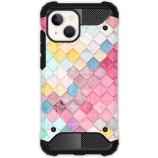 Egstech Apple iPhone 13 Kılıf Army Tank Full Koruma Antishock - Renkli Çatı