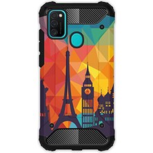 Egstech Samsung Galaxy M21 / M30S Kılıf Army Tank Full Koruma Antishock - City Symbol