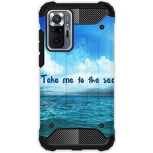 Egstech Xiaomi Redmi Note 10 Pro Kılıf Army Tank Full Koruma Antishock - Take Me